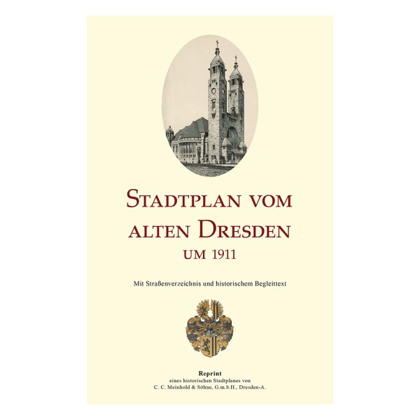 Stadtplan vom alten Dresden um 1911