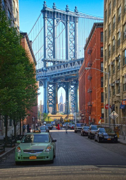 Wandbild New York - Blick von Dumbo (Motiv JR01)