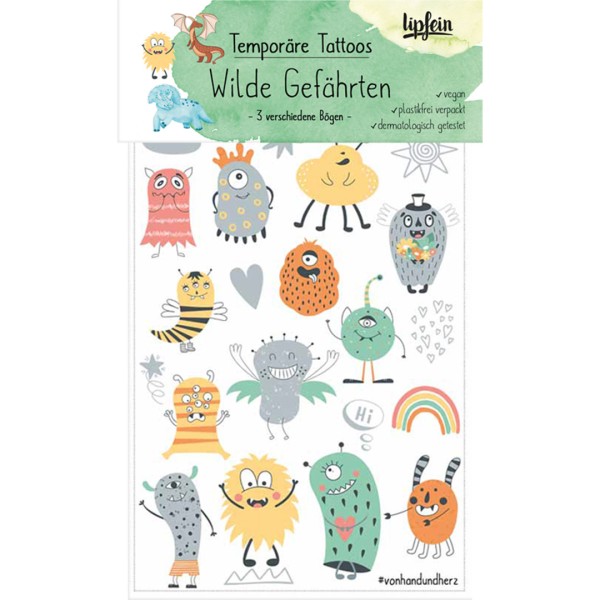 lipfein - Kindertattoos - Wilde Gefährten