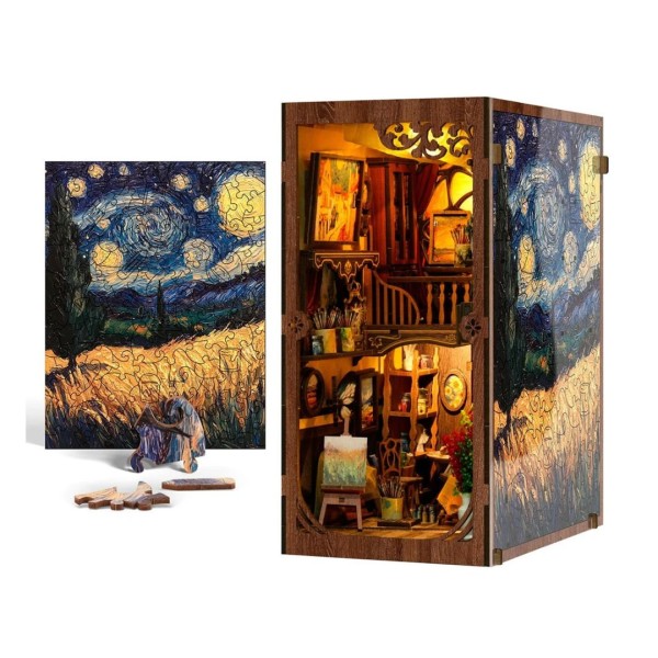 Diorama mit Puzzle Van Gogh