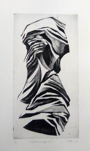Anne Kern Grafik - Felsskulptur