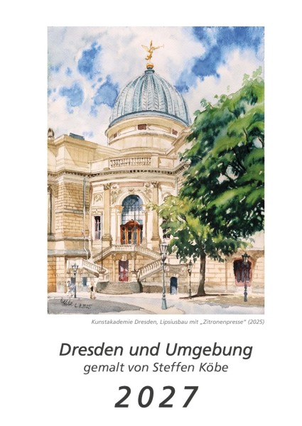 Aquarellkalender 2027 Dresden & Umgebung