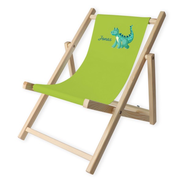 Kinder-Liegestuhl Dino mit Personalisierung