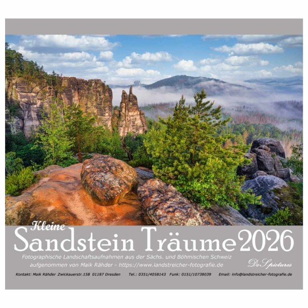 Wandkalender 2026 - Kleine Sandsteinträume - D4