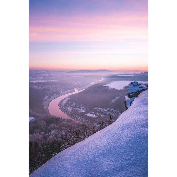 Wandbild Sächsische Schweiz - Blick vom Lilienstein (Motiv LV31)