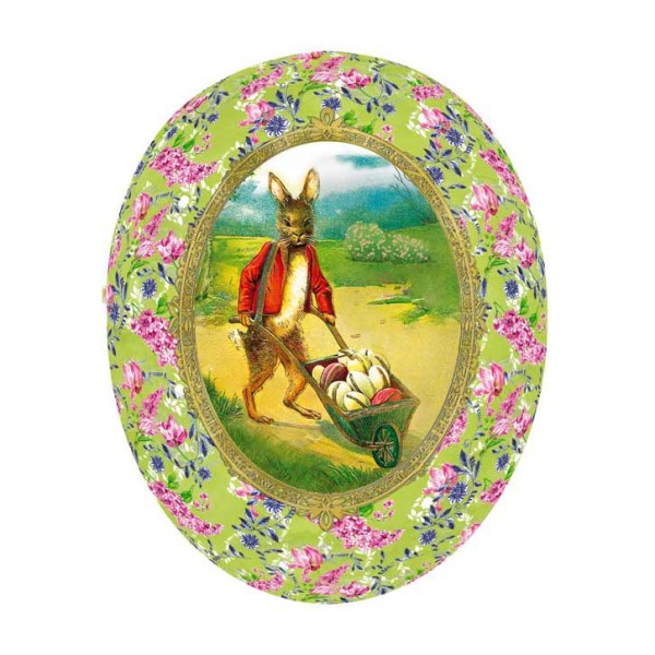 Nestler XXL Osterei "Hase grün", füllbar