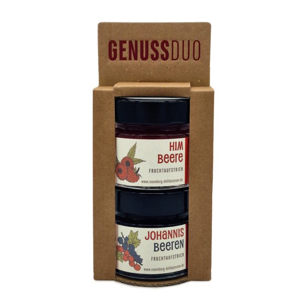 Genuss-Duo: Johannisbeere & Himbeere