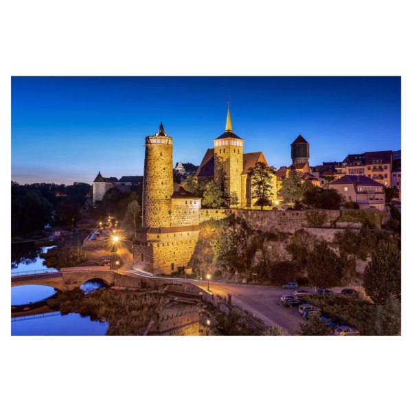Wandbild Bautzen - Blick auf die Alte Wasserkunst und Michaeliskirche (Motiv 00831)