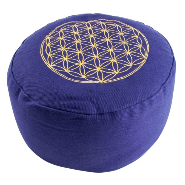Meditationskissen Blume des Lebens - Lila