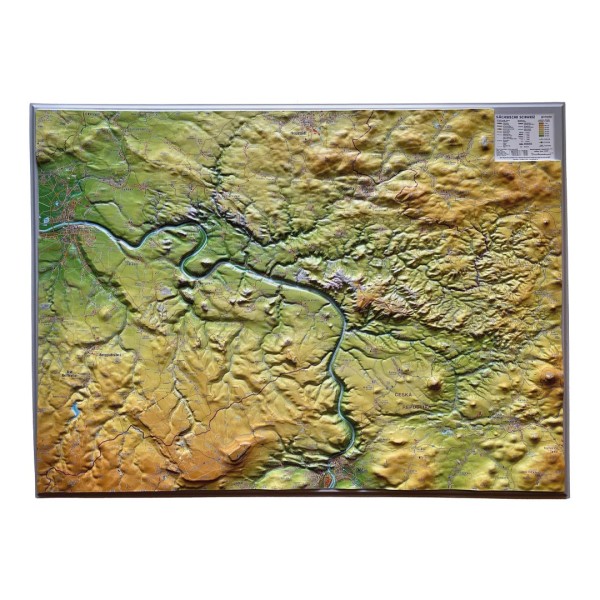 Reliefkarte Sächsische Schweiz