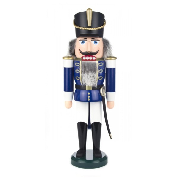 Nussknacker Husar blau-weiß, 37cm