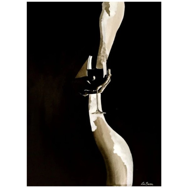 La Suza - Silhouette mit Glas