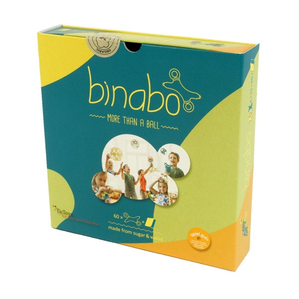 Binabo - Konstruktionsball - 60 Chips - 4 Farben