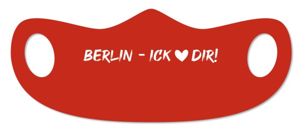 Mund- und Nasenmaske Berlin - Berlin – ick <3 dir!
