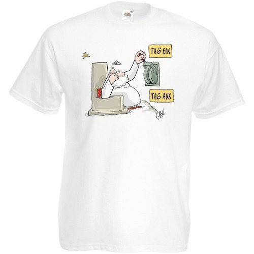 Herren-Shirt Tag ein/Tag aus