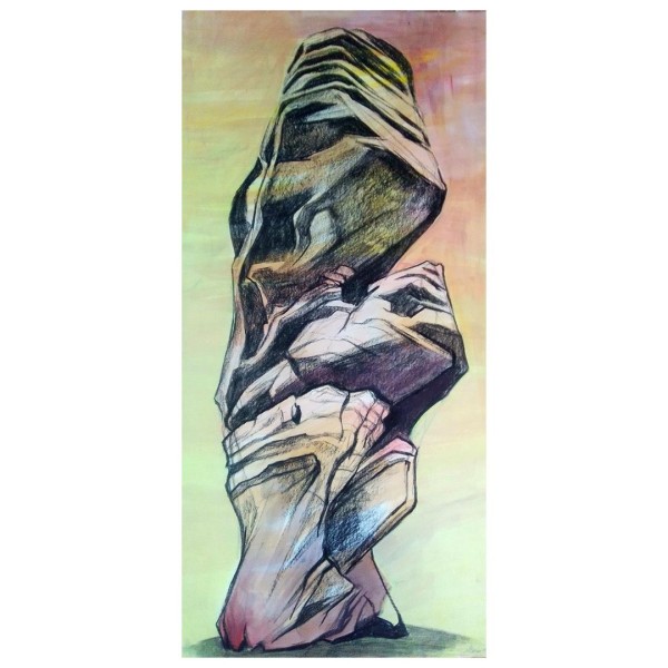 Anne Kern Zeichnung - Felsturm