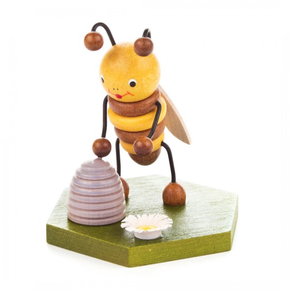 Biene mit Bienenkorb
