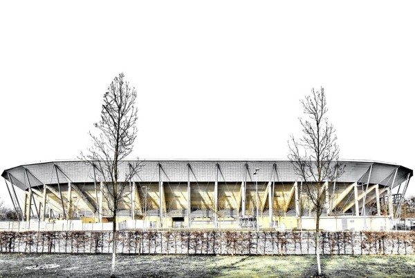 Carsten Linke Kunstdruck - Rudolf Harbig Stadion (Motiv B10)