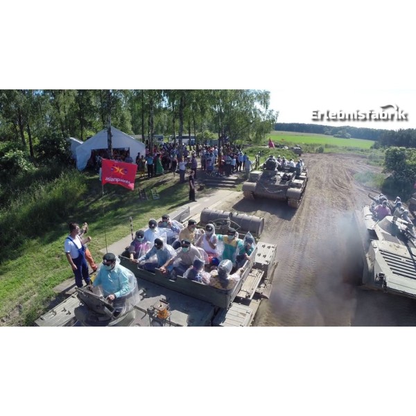 Panzer fahren bei Berlin