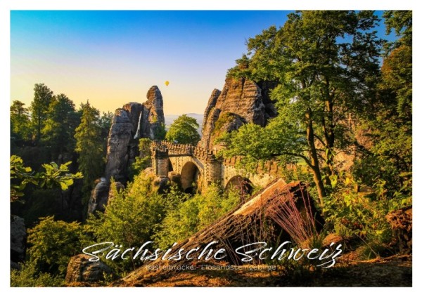 Postkarte Sächsische Schweiz - Basteibrücke (Motiv PO_SSW_40)