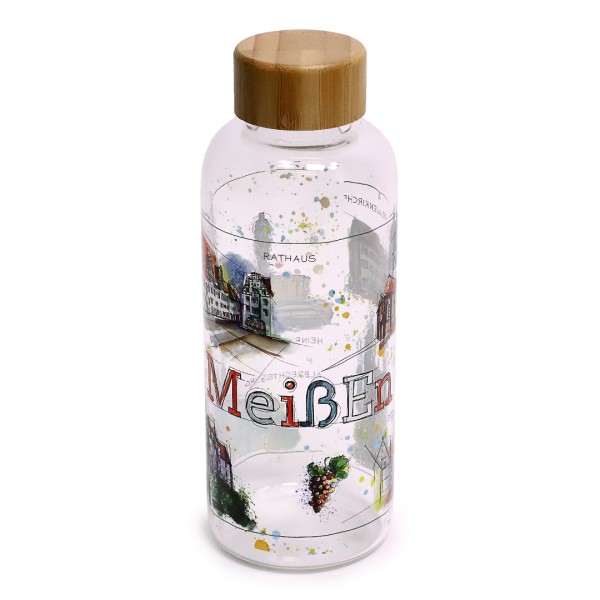 Meißen - Fineart: Glastrinkflasche