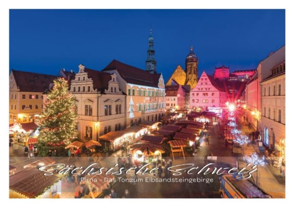 Postkarte Pirna - Marktplatz (Motiv PO_Pirna_68)