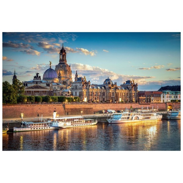 Wandbild Dresden - Goldene Stunde (Motiv 01073)