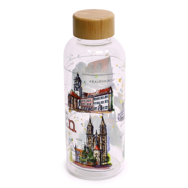 Meißen - Fineart: Glastrinkflasche