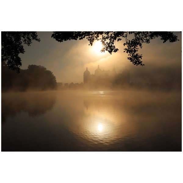 Wandbild Moritzburg - Schloss Moritzburg im Nebel (Motiv CS36)