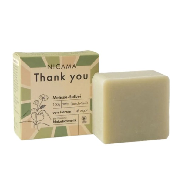 NICAMA Dusch-Seife - Thank you - Melisse-Salbei