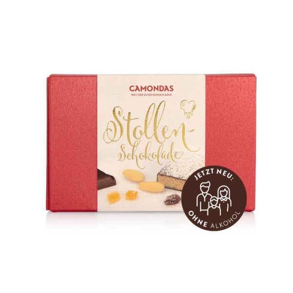 CAMONDAS Stollenschokolade - alkoholfrei