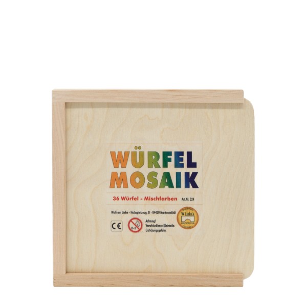 Holzwürfel Mosaik - 36 Würfel