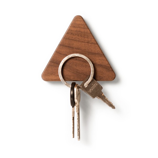 Magnet-Schlüsselhalter Holz Schusselpunkt Dreieck - 70mm