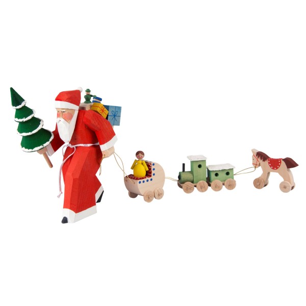 Weihnachtsmann mit Baum