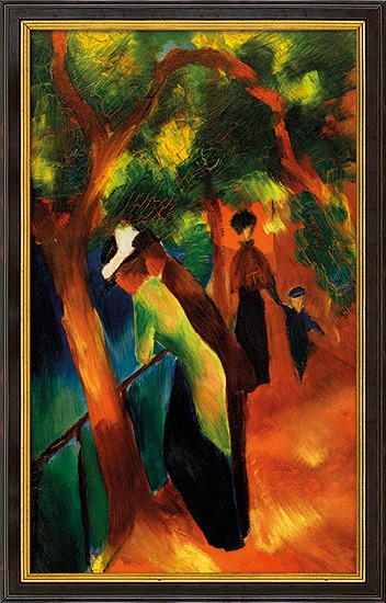 August Macke: Bild Sonniger Weg (1913)