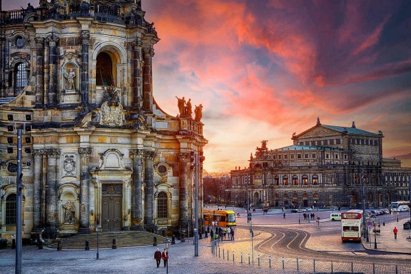 Wandbild Dresden - Die Semperoper (Motiv DMDD14)