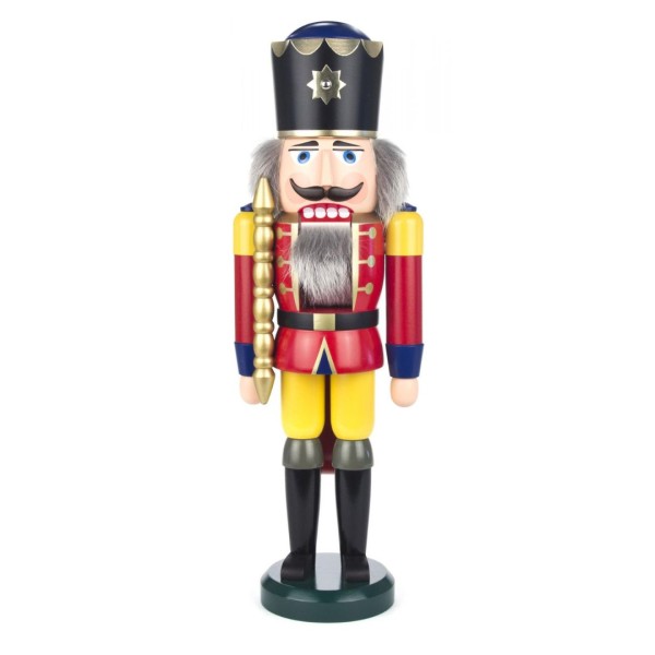 Nussknacker König rot-gelb, 39cm
