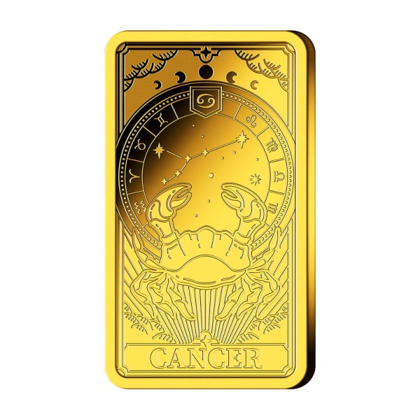Goldbarren Sternzeichen "Krebs"