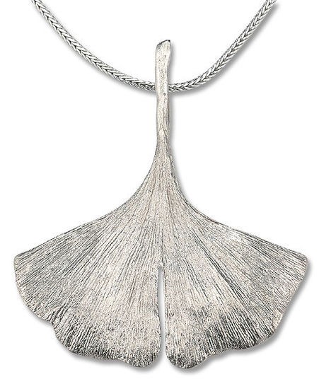 Ginkgo-Collier in 925er-Sterlingsilber