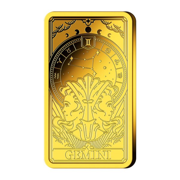 Goldbarren Sternzeichen "Zwillinge"
