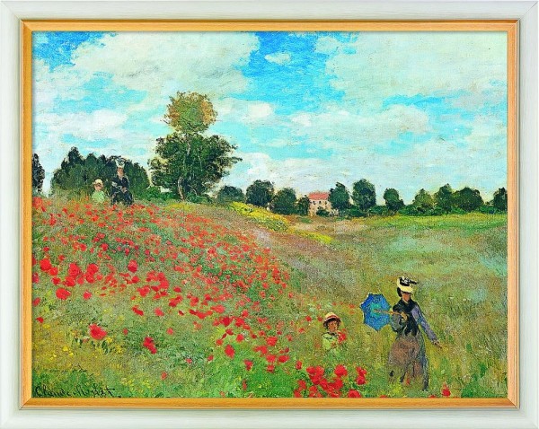 Claude Monet: Bild Les coquelicots à Argenteuil (Das Mohnfeld bei Argenteuil) (1878)