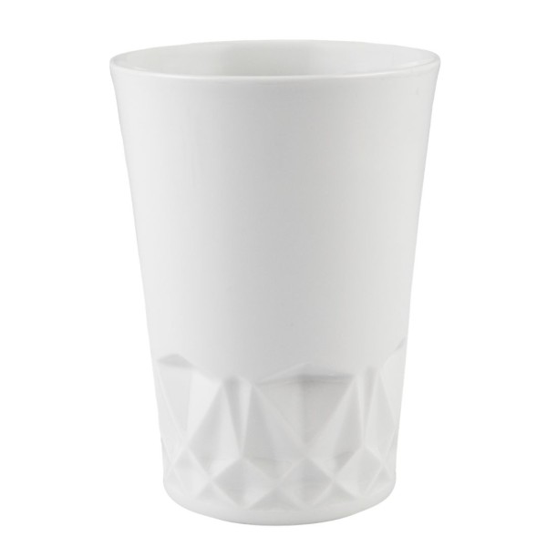 Orchideen Übertopf, Weiß, H 16,5 cm