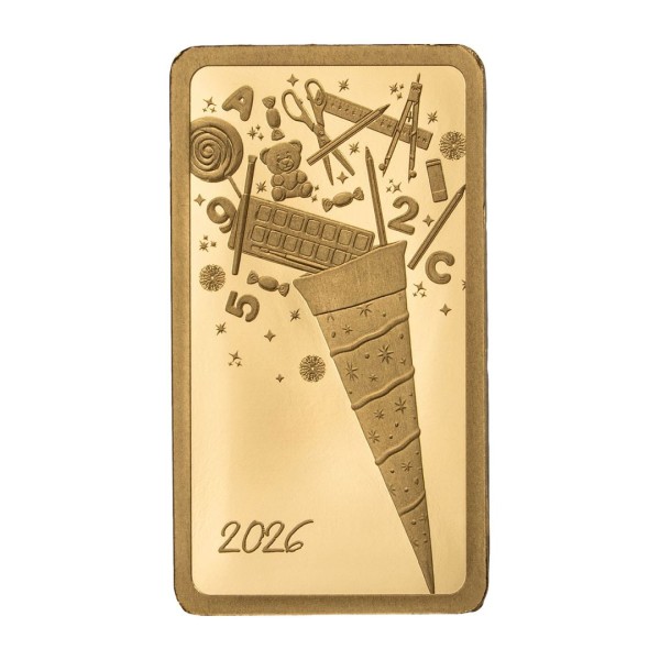 Goldbarren "Schultüte"