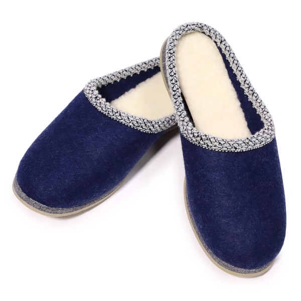 Filzpantoffel Jeansblau