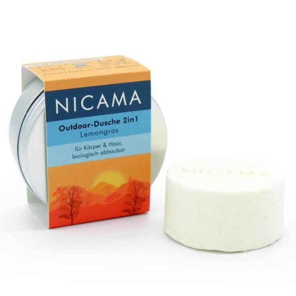 NICAMA Outdoor-Dusche 2in1 Lemongras inkl. Dose