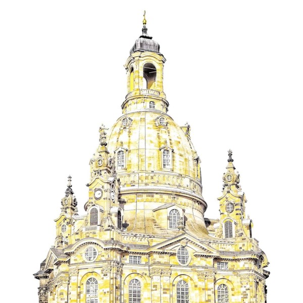 Carsten Linke Kunstdruck - Frauenkirche Dresden (Motiv B60)