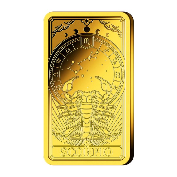 Goldbarren Sternzeichen "Skorpion"