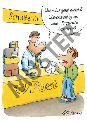 Postkarte Massenmail