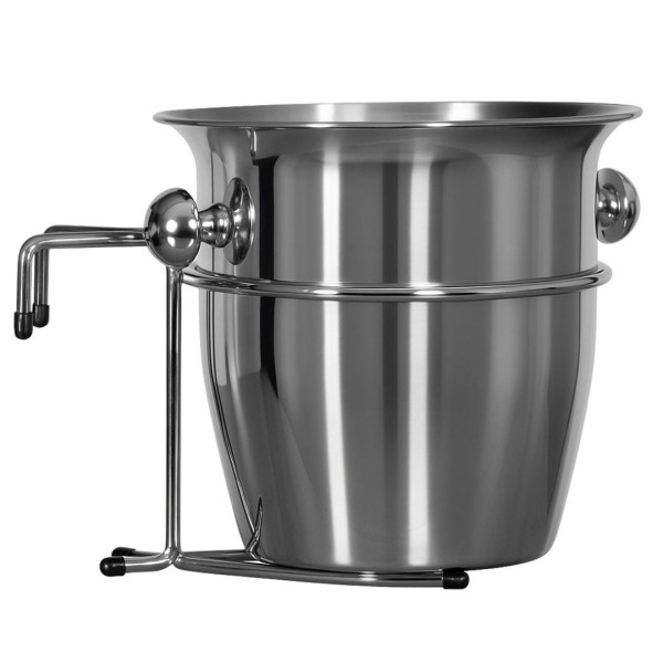 Strandkorb Getränkekühler inklusive Halterung - Edelstahl