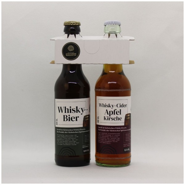 Tasting-Set Whisky-Bier & Whisky-Cider (Apfel-Kirsche)